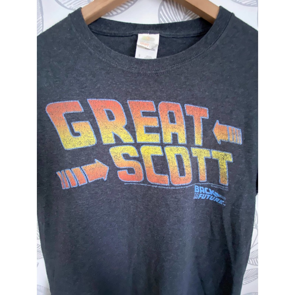Back to the Future Great Scott Grapic T-shirt, Size S